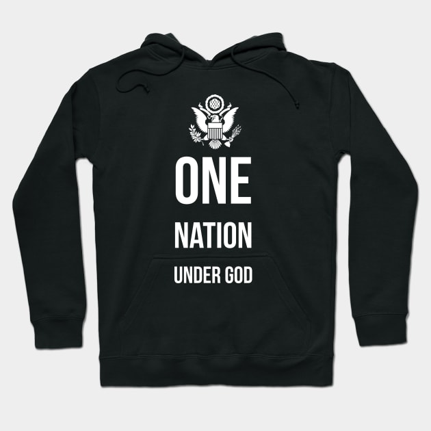 One nation under god - patriot Hoodie by Room Thirty Four